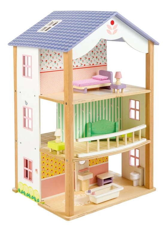 Villa Bluebird Tender Leaf Juegos Juguetes Madera Niño Tx