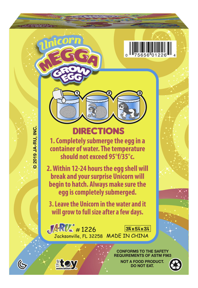 Huevo Sopresa Sirena Juguete Mermaid Megga Grow Egg Ja Ru Tx