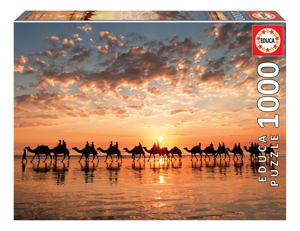 Puzzle Rompecabeza Atardecer En Australia Camello Educa 1000