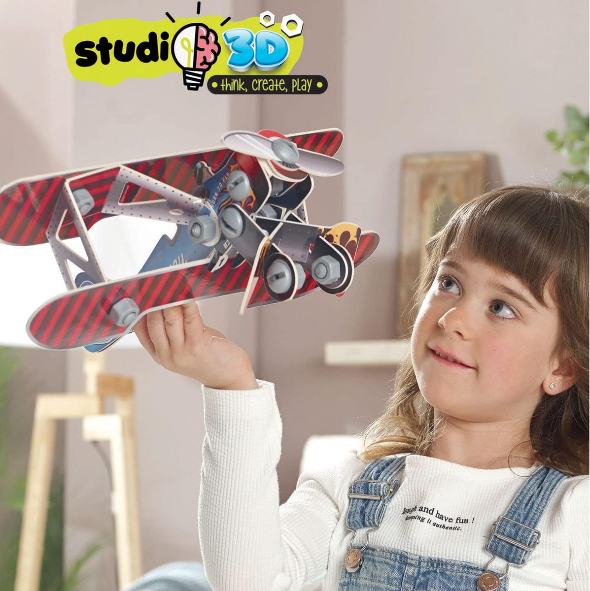 Puzzle Avion Studio 3d Rompecabezas Avioneta Educa Niños Tx