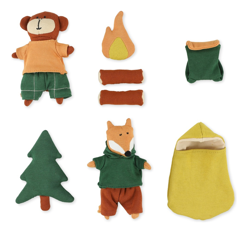 Marionetas Mundo Peluches Camping Talle L Acampada T-rex