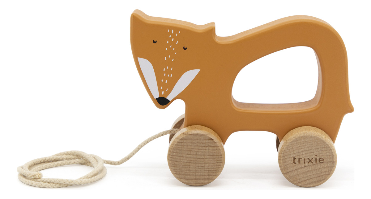 Juguete Arrastre Andador Madera Animales Trixie Infantil Tx