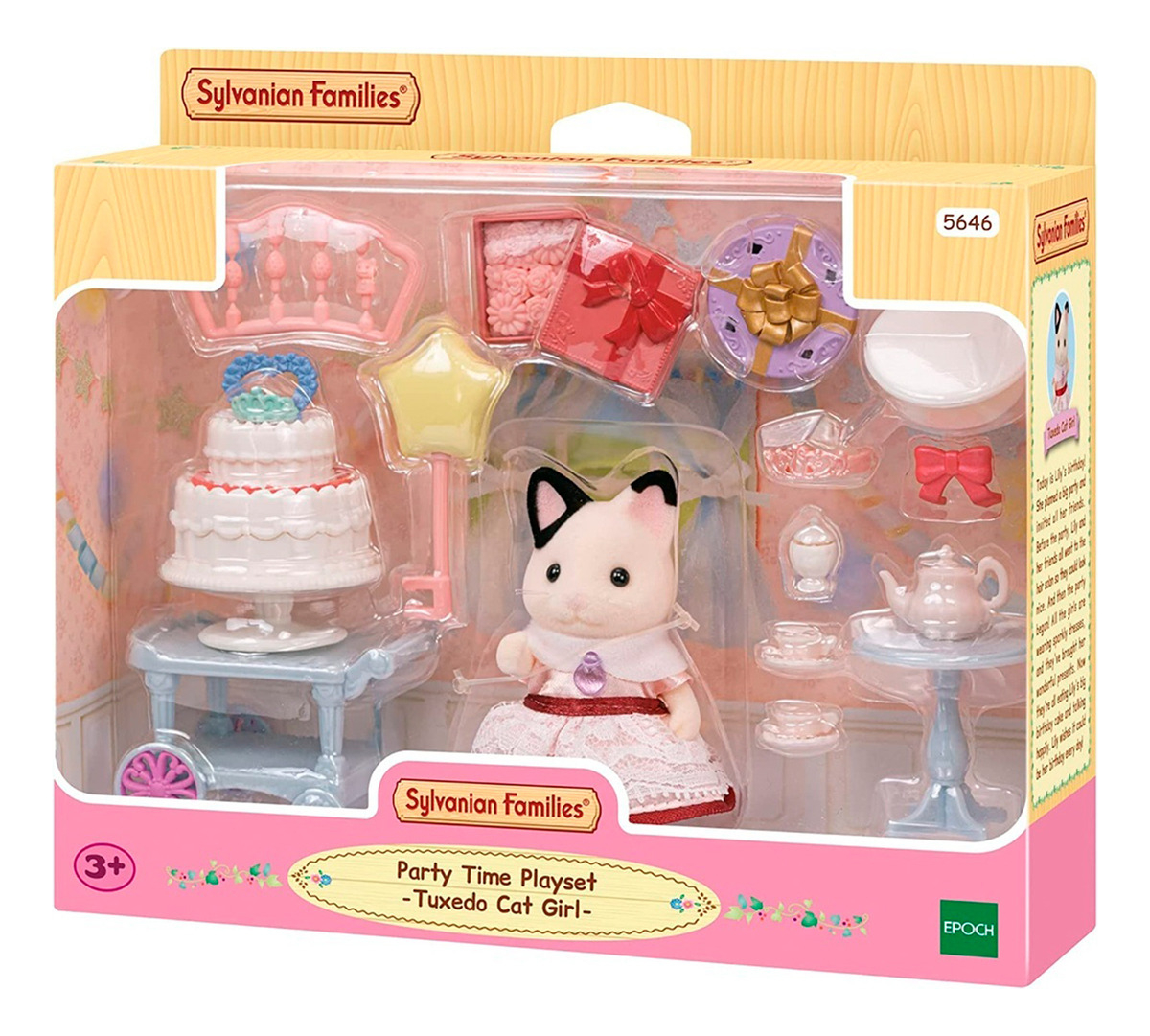 Sylvanian Families Fiesta Cumpleaños Gatita Pastel Globos Tx