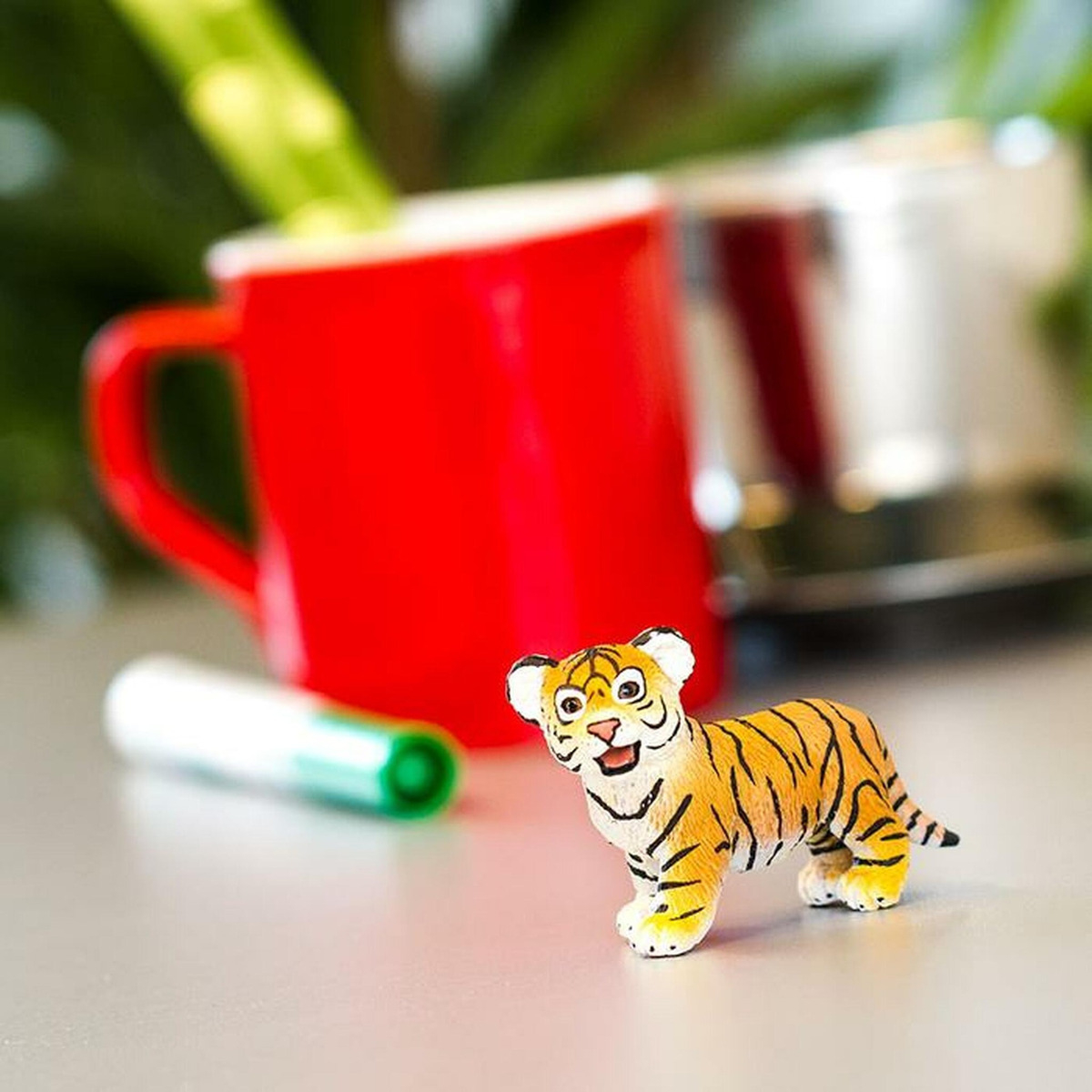 Tigre Bengala Bebé Mamifero Safari Felino Realista Niño Tx