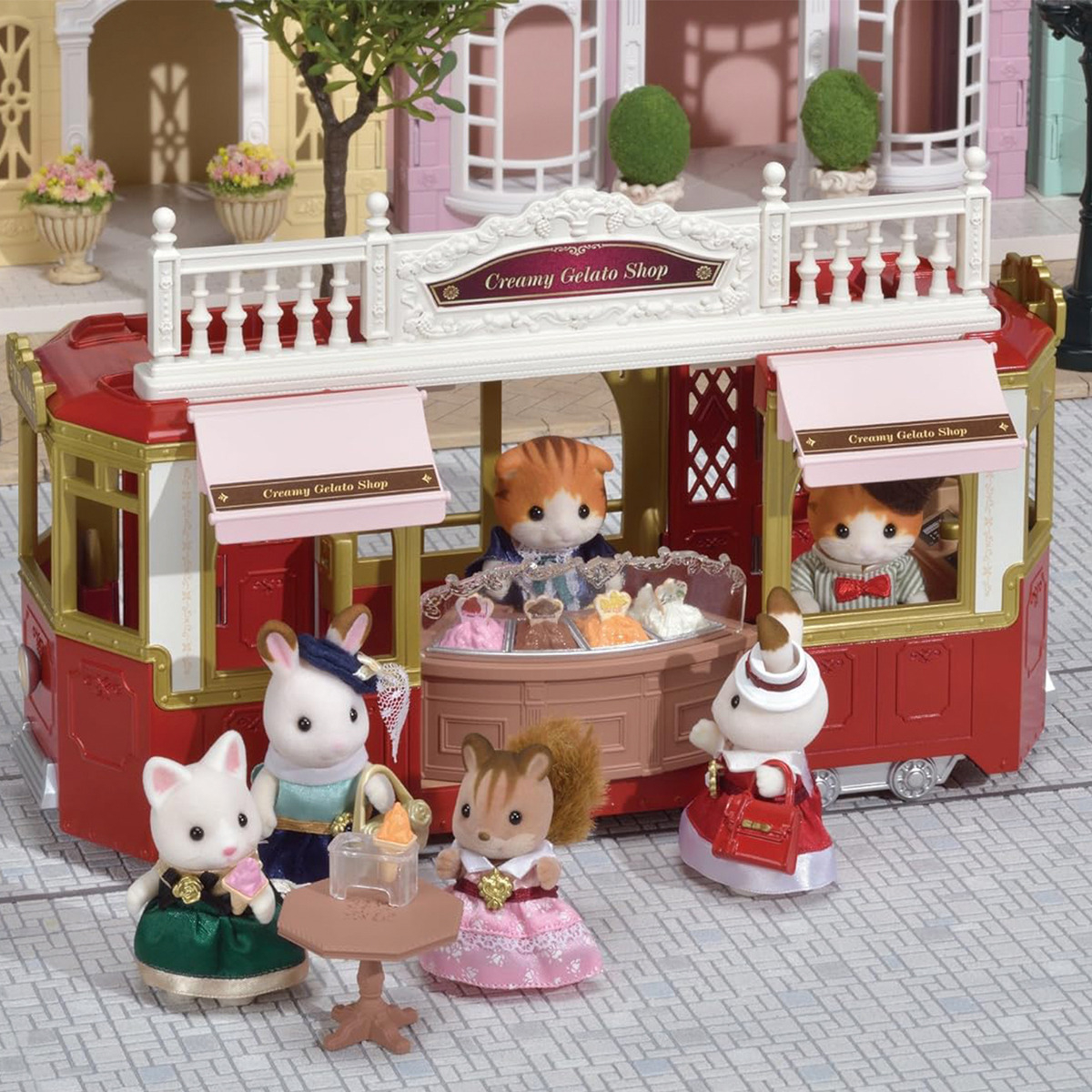 Sylvanian Families Set Paseo En Tren 19 Piezas Juego Trex