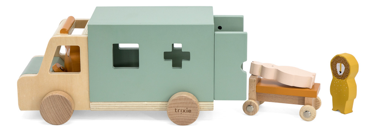 Ambulancia Madera Animales Emergencia Infantil Trixie Trex