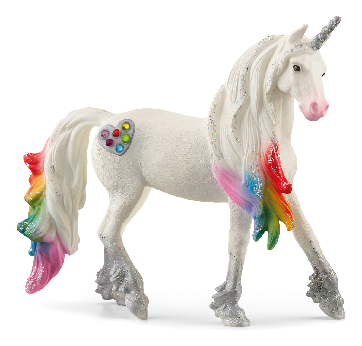 Figura Unicornio Arcoiris Semental Bayala Schleich Infantil