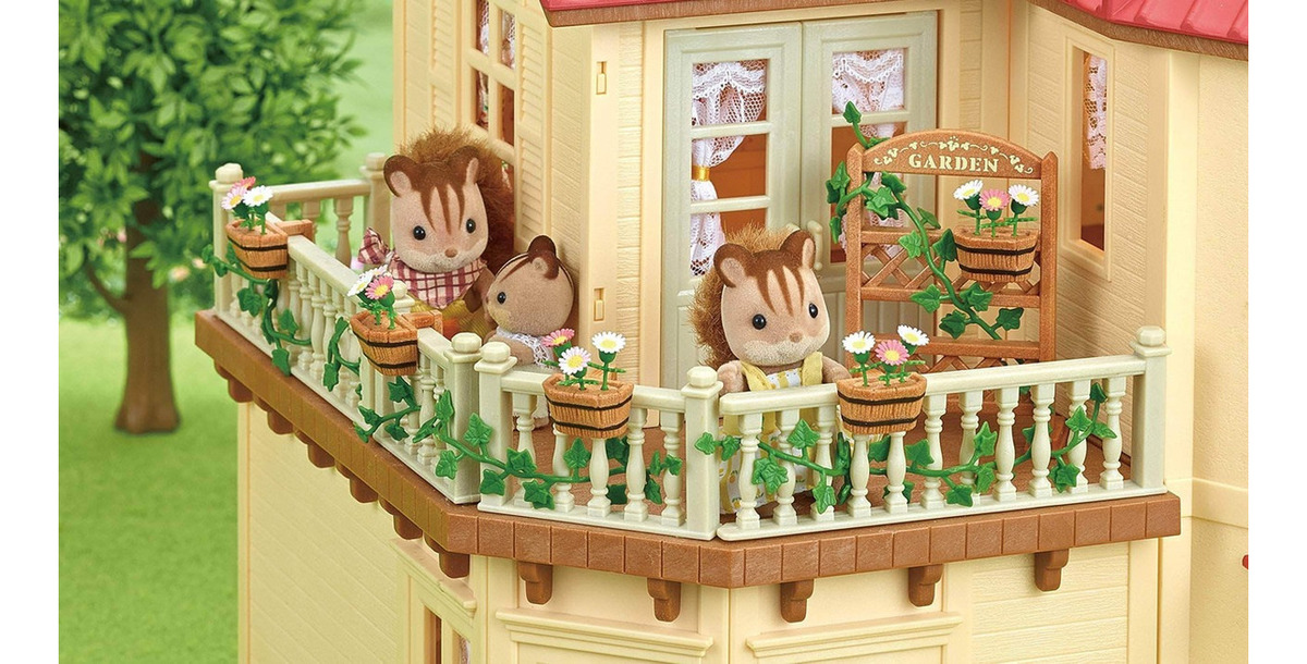 Sylvanian Families Set Decoración Jardín Plantas Juguete Tx