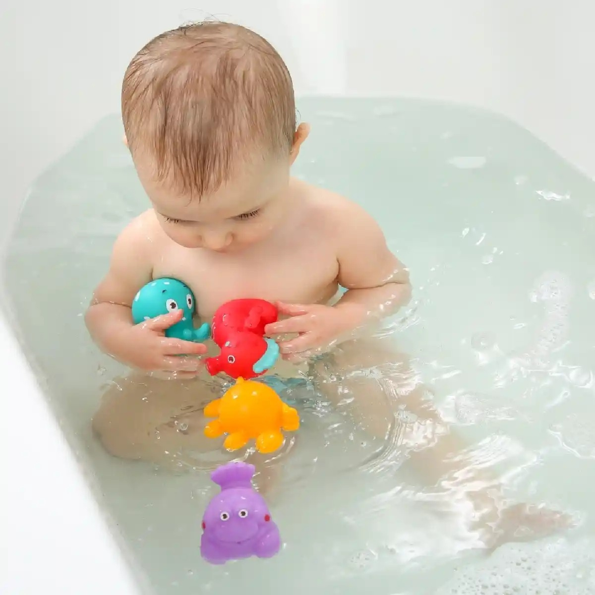 Juguetes De Baño Animales Marinos Ludi Exploración Acuática