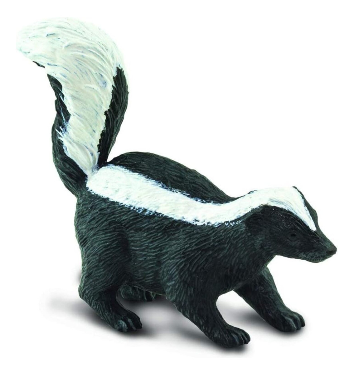 Figura Realista Zorrillo Rayado Blanco Salvaje Safari Trex