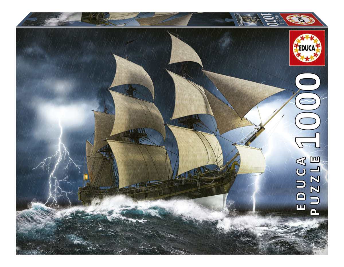 Puzzle Rompecabezas Tormenta Perfecta Barco 1000pcs Educa Tx