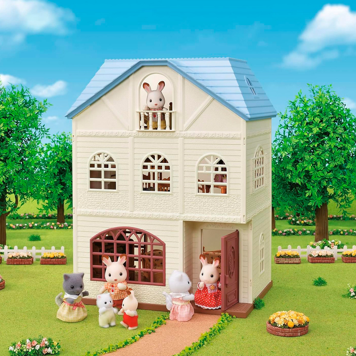 Sylvanian Families Casa Casita 3 Pisos Balcón Juguete Muñeco