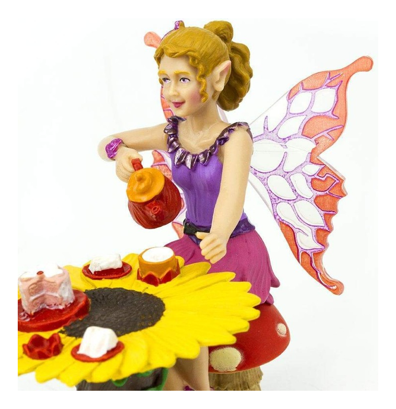Set Fiesta Reunión Té Hada Safari Figura Muñeco Realista Tx