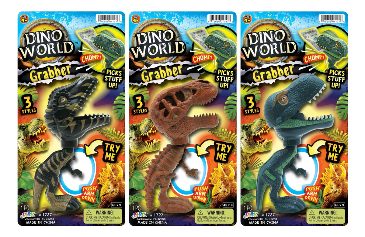 Juguete Pinza Dinosaurio Cabezon Tiranosaurio Rex Trex Jaru