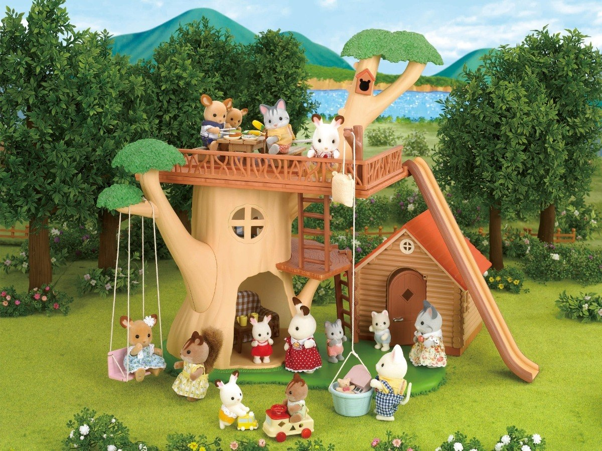 Sylvanian Families Casa Del Árbol Promo Conejos Niños Trex