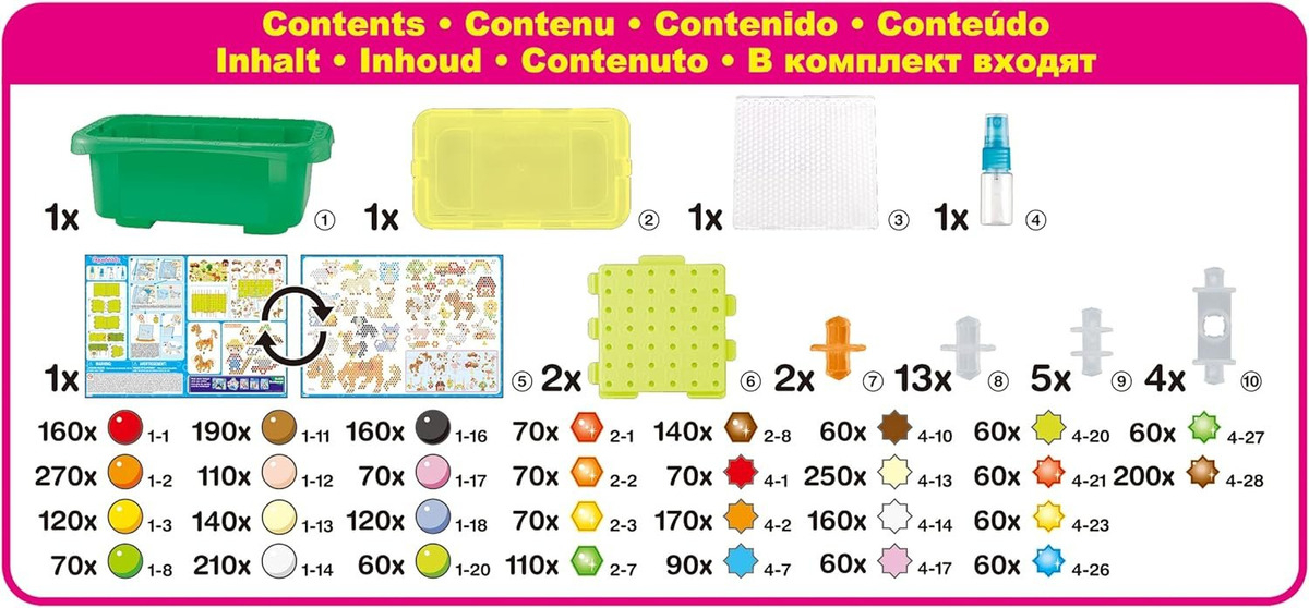 Aquabeads Maletin Dia En La Granja 3600 Cuentas Juguete Trex