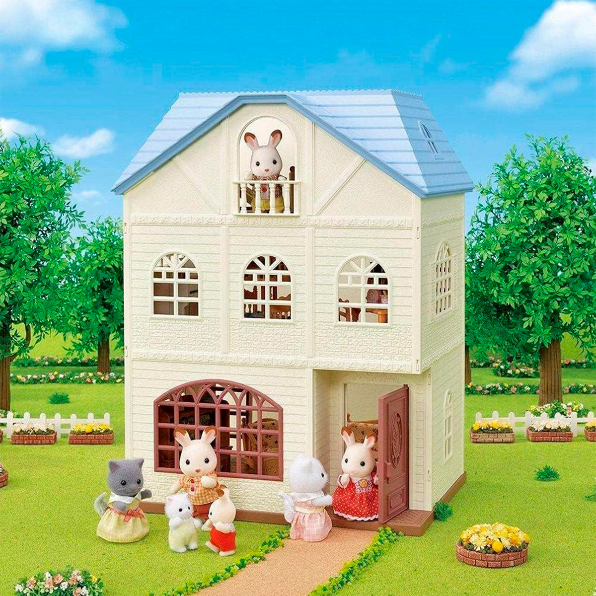 Sylvanian Families Casa Casita 3 Pisos Balcón Juguete Muñeco