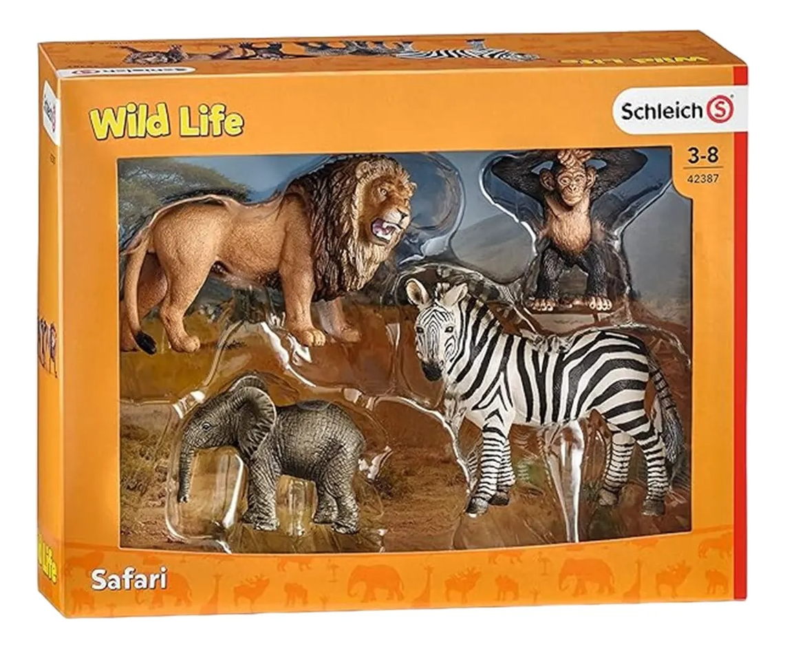 Set De Inicio De Vida Salvaje 4 Pcs +3 42387 Schleich Trex