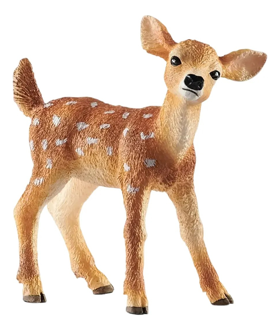 Figura Coleccionable Schleich Cervatillo De Cola Blanca 1482