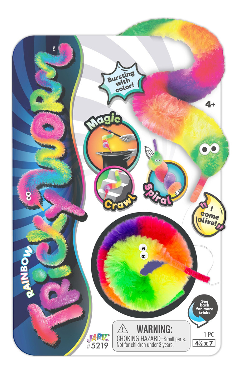 Gusano Mágico Peludo Colores Truco Juego Mascota Fiesta Jaru