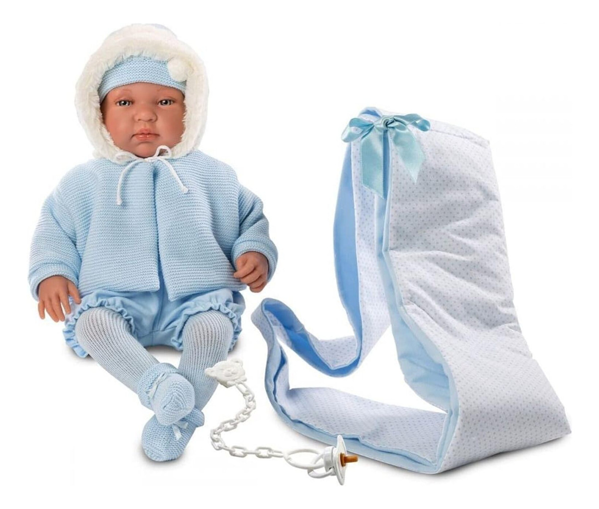 Bebe Reborn Llorens Realista Lloron Ropa + Accesorios Trex
