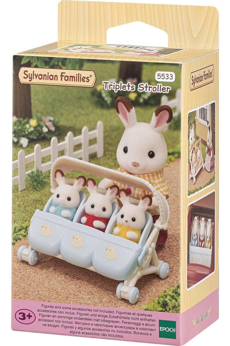 Sylvanian Families Carrito De Trillizos Infantil Niños Trex