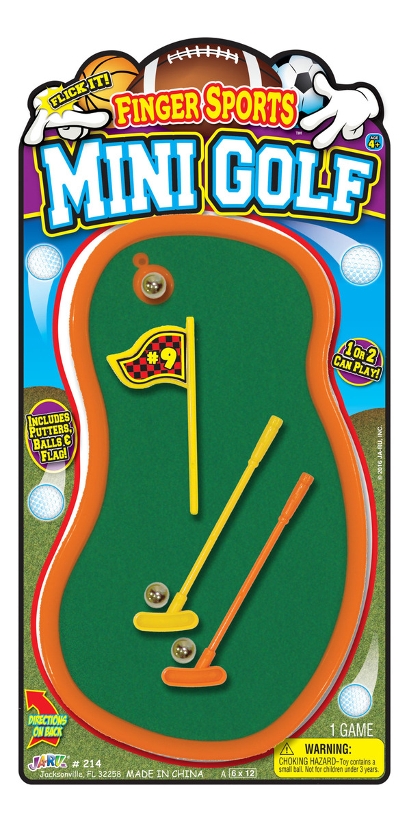 Super Mini Golf + 2 Palos + Pelota Infantil Mesa Ja-ru Trex