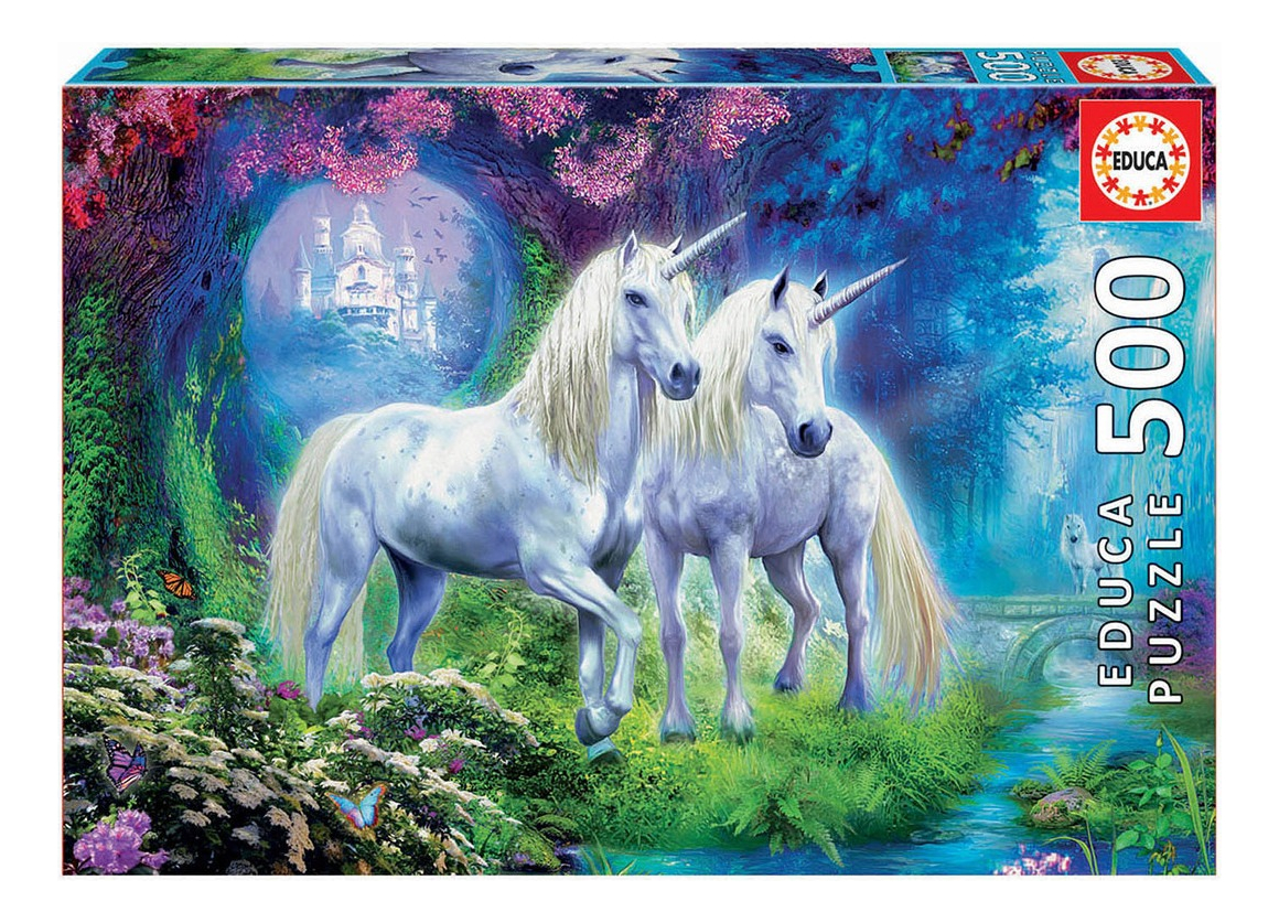 Puzzle Rompecabezas Unicornios En Bosque 500 Piezas Educa Tx