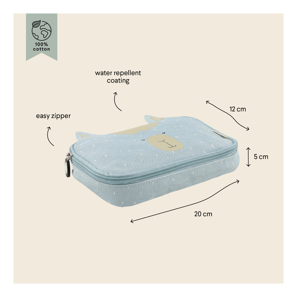 Cartuchera Animales Infantil Trixie Utiles Escolares Trex