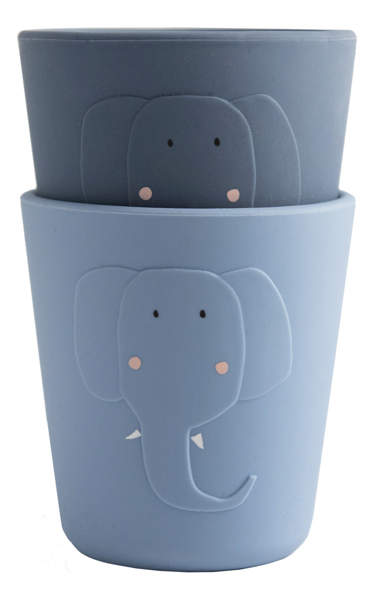 Pack 2 Vasos Silicona Infantil Jugar Animales Trixie Tx