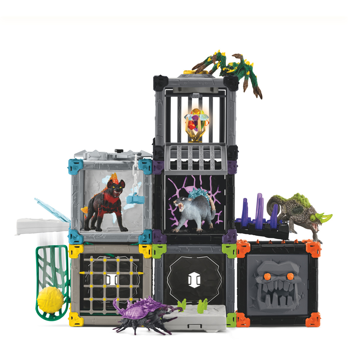 Set Figuras Monstruos Lava Vs Sombra Eldrador Schleich Trex