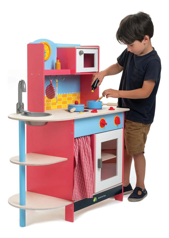 Gran Cocina Tender Leaf Divertida Juguetes Madera Niño Tx