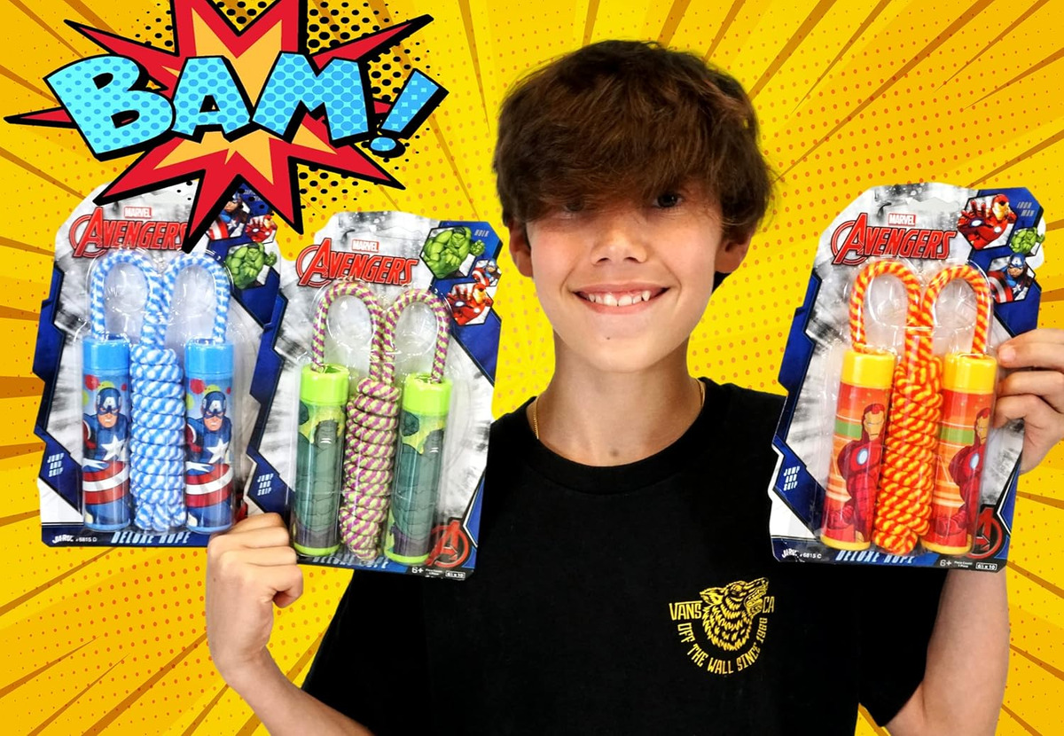 Cuerda Salto Marvel Ja-ru Didactico Niño Deporte Juguete Tx