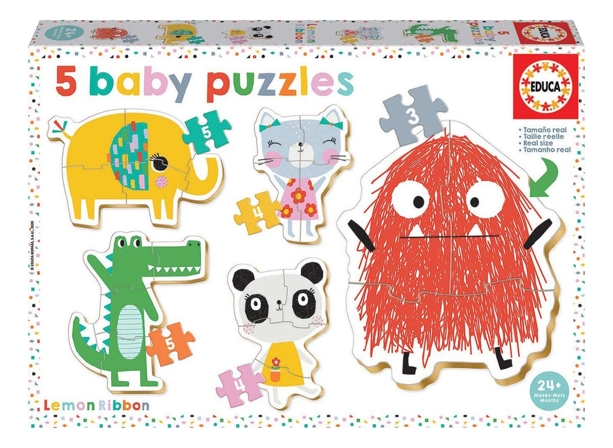 Set Puzzle Lemon Ribbon Bebes Rompecabezas Infantil Educa