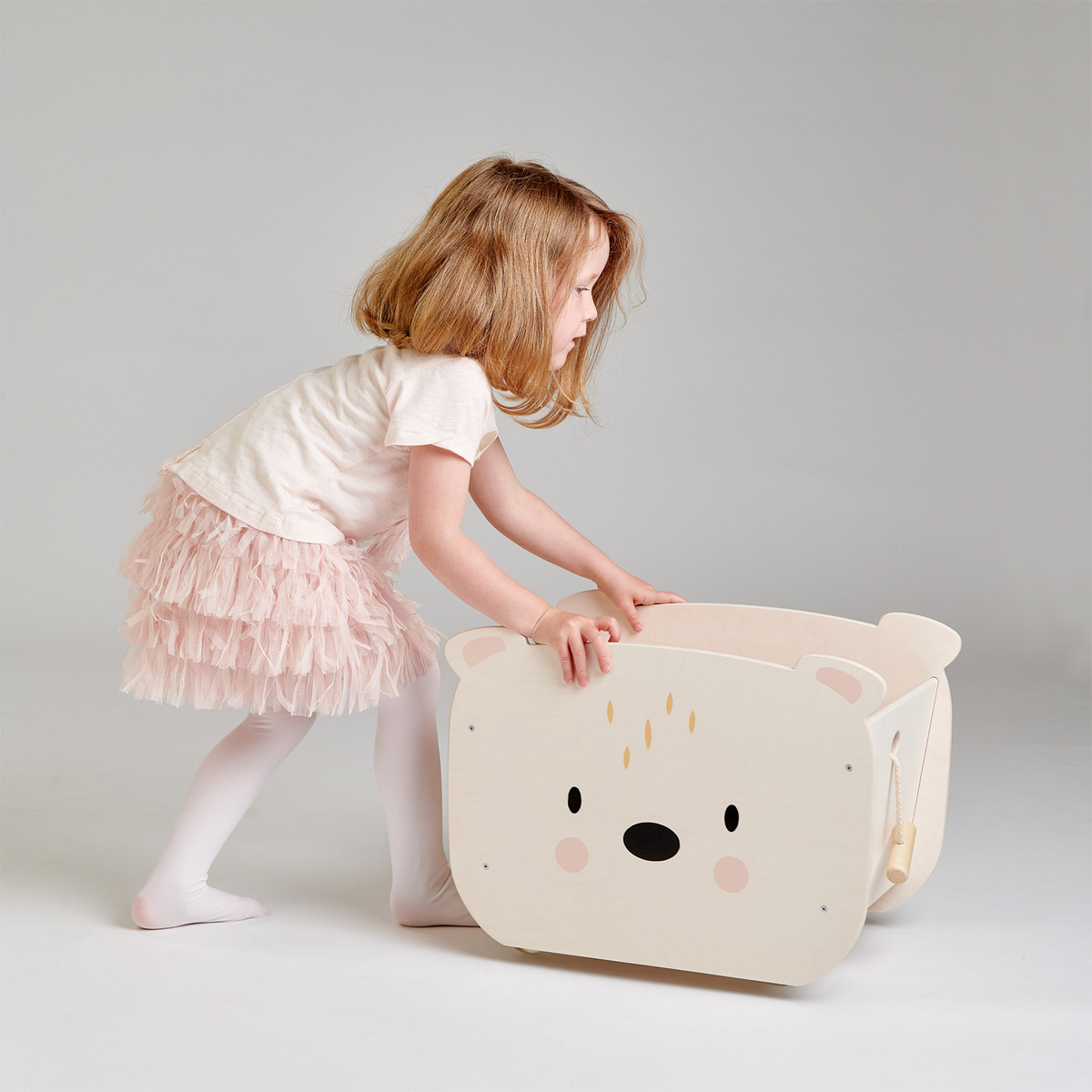 Tender Leaf Toys Cajón Con Ruedas Para Juguetes Madera Trex®