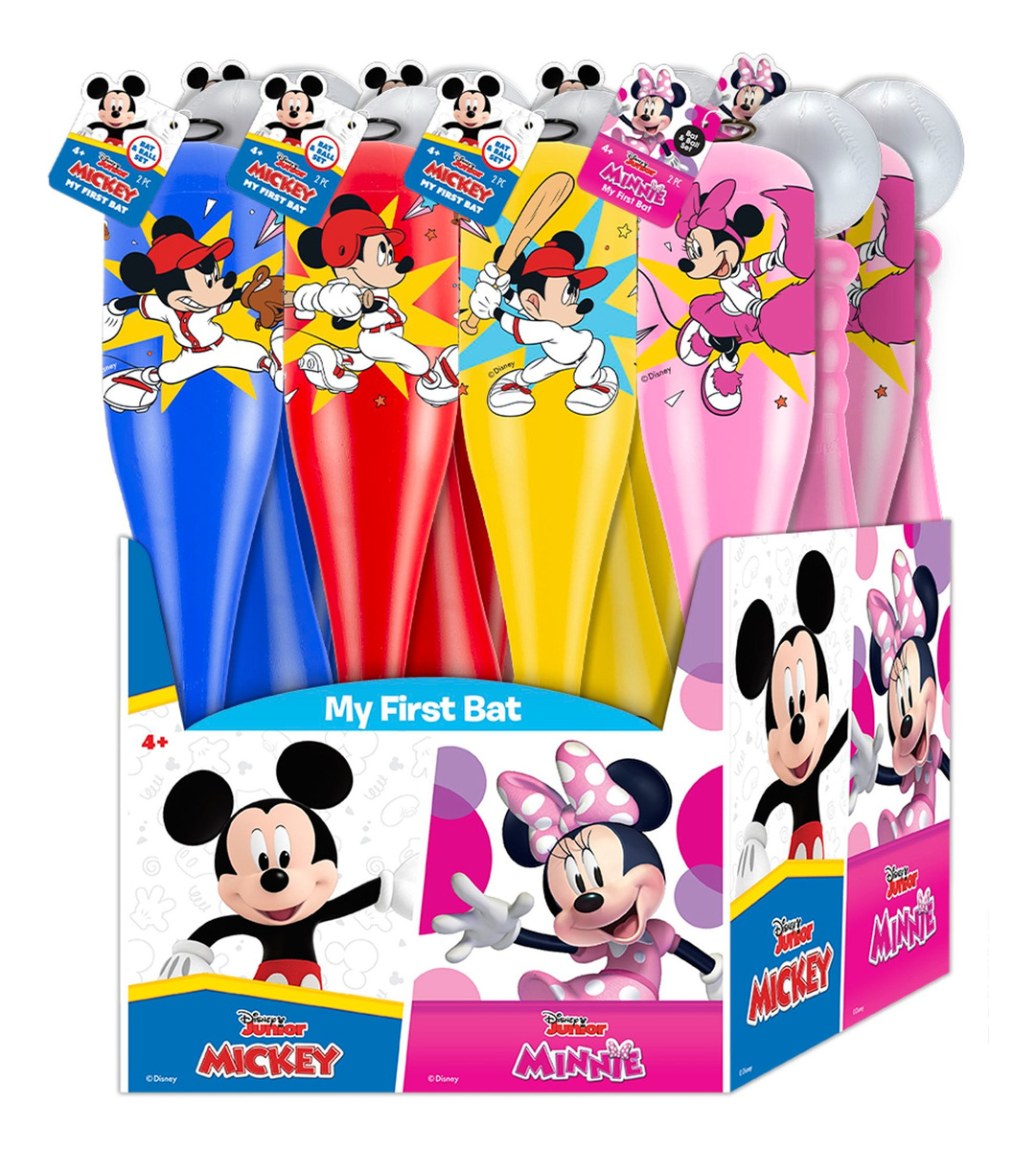 Set Bate Y Pelota Baseball Beisbol Disney Mickey Minnie Jaru