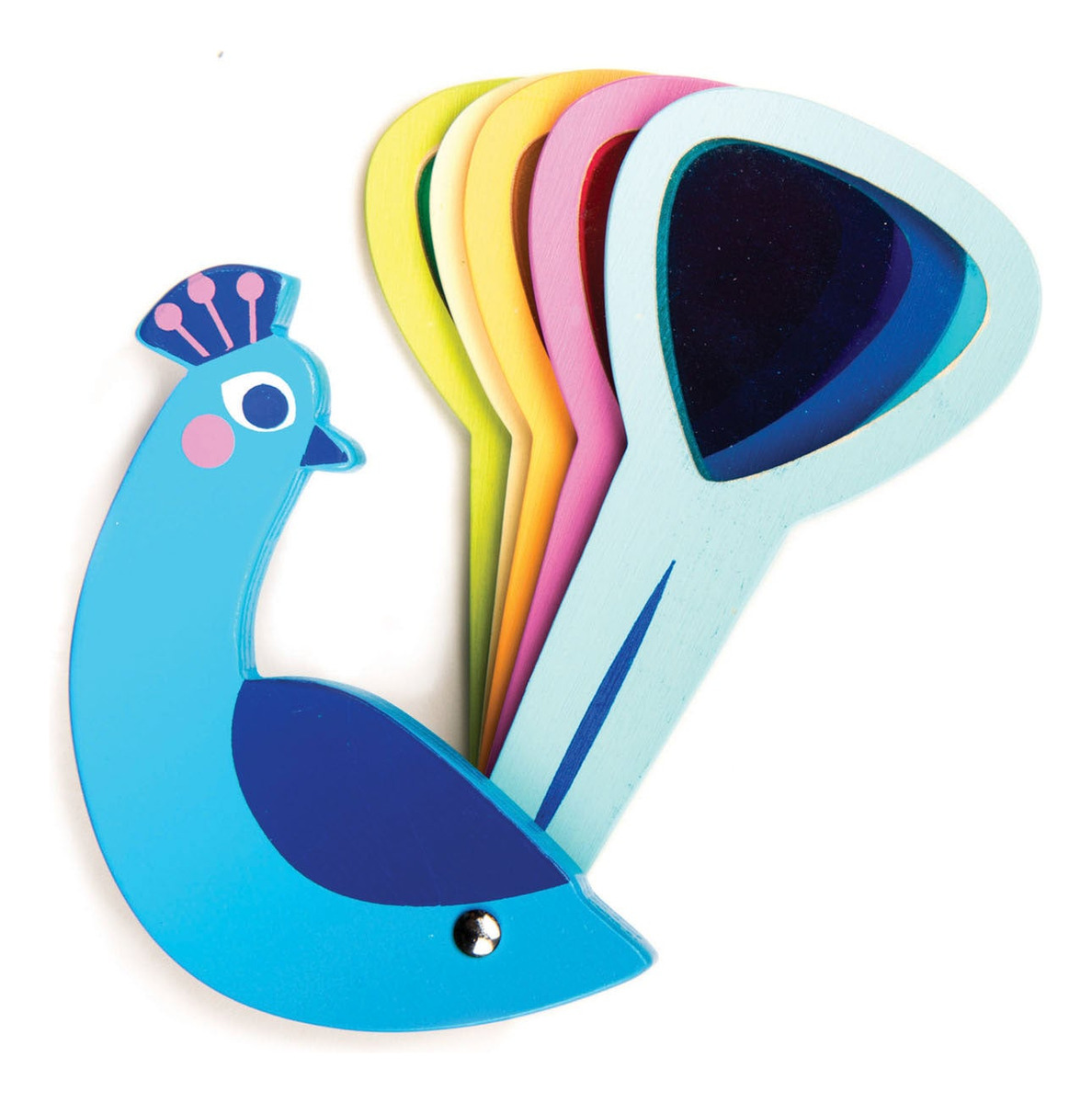 Tender Leaf Toys Pavo Real Colores Juguete Madera Niños Tx ®