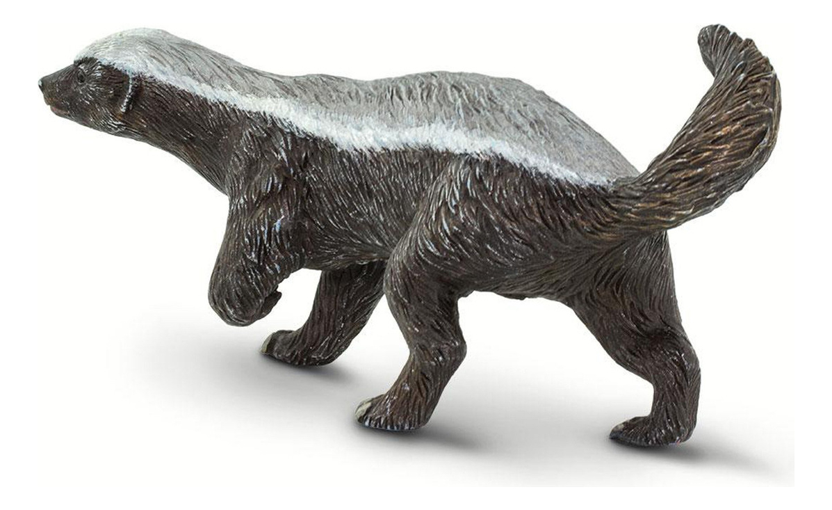 Figura Safari Tejon De Miel Juguete Muñeco Realista Niños Tx