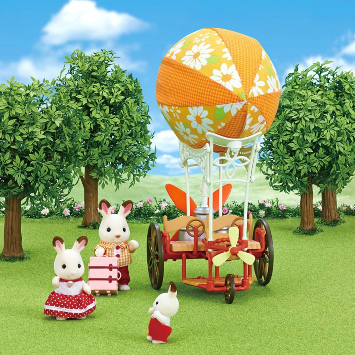 Sylvanian Families Bicicleta Globo Aerostatico Juguete Niños