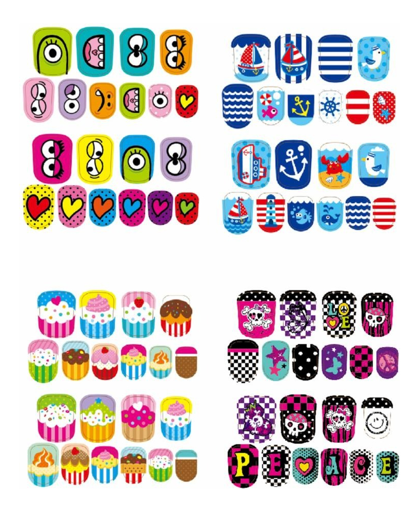 Tatoo Uñas Ja-ru Juguete Niña Diversion Ifantil Asegurada Tx