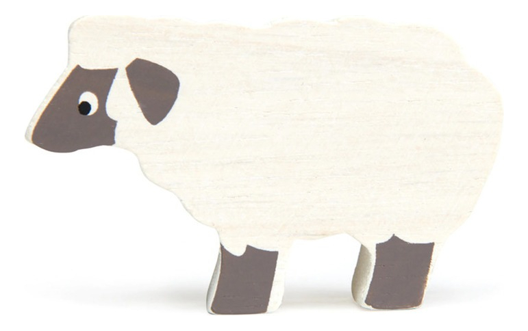 Figura Oveja Granja Tender Leaf Toys Niños Juguete Madera Tx