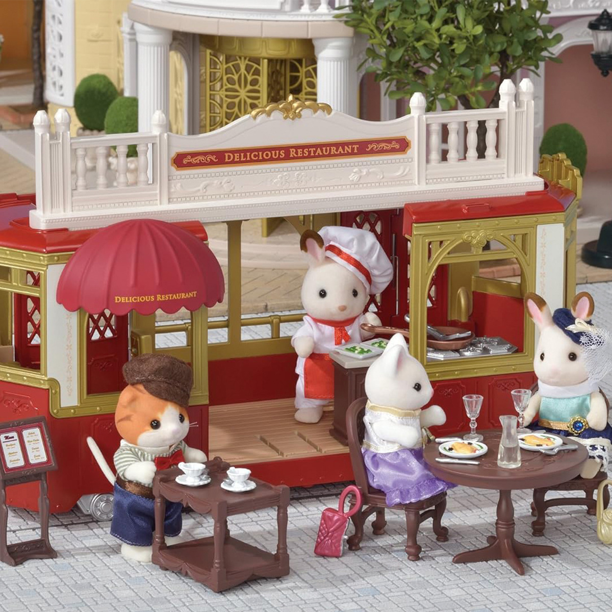 Sylvanian Families Set Paseo En Tren 19 Piezas Juego Trex