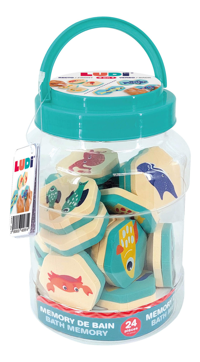 Juego Memoria Infantil Tina Baño Animales 24 Pcs Ludi Trex