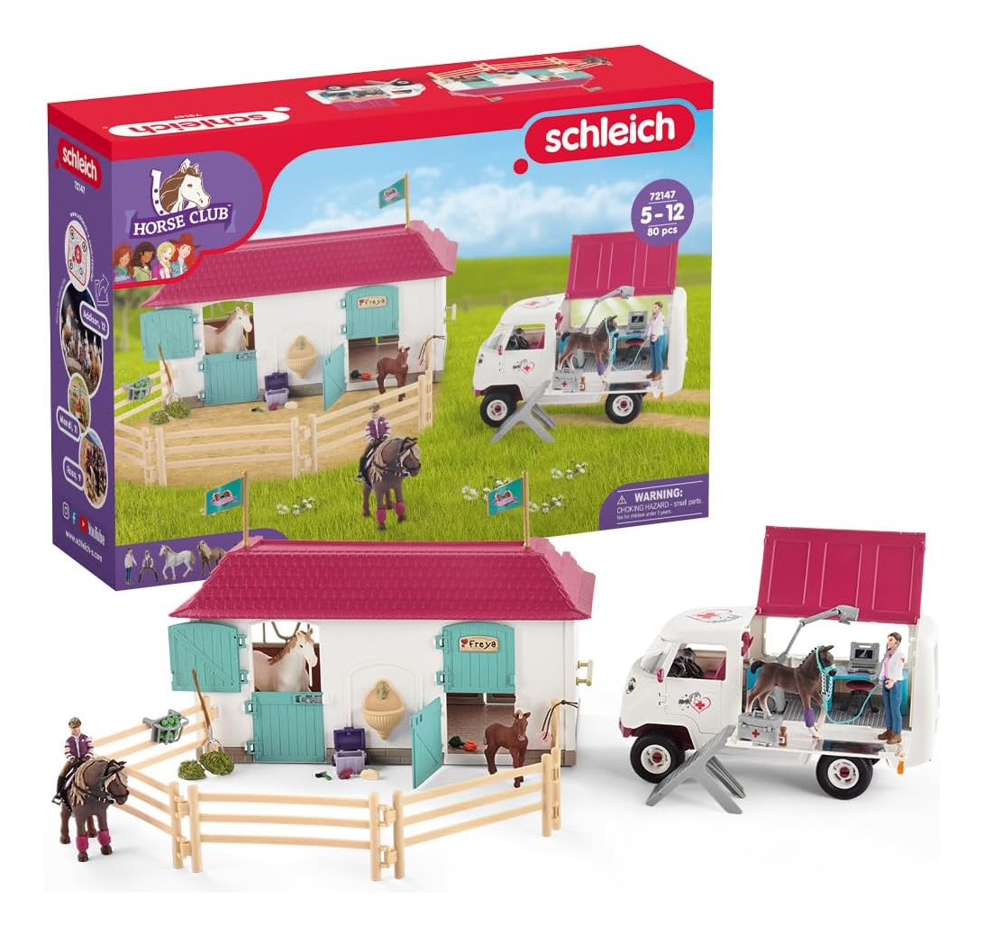 Set Figura Caballo Entrenamiento Slalom Realista Schleich Tx