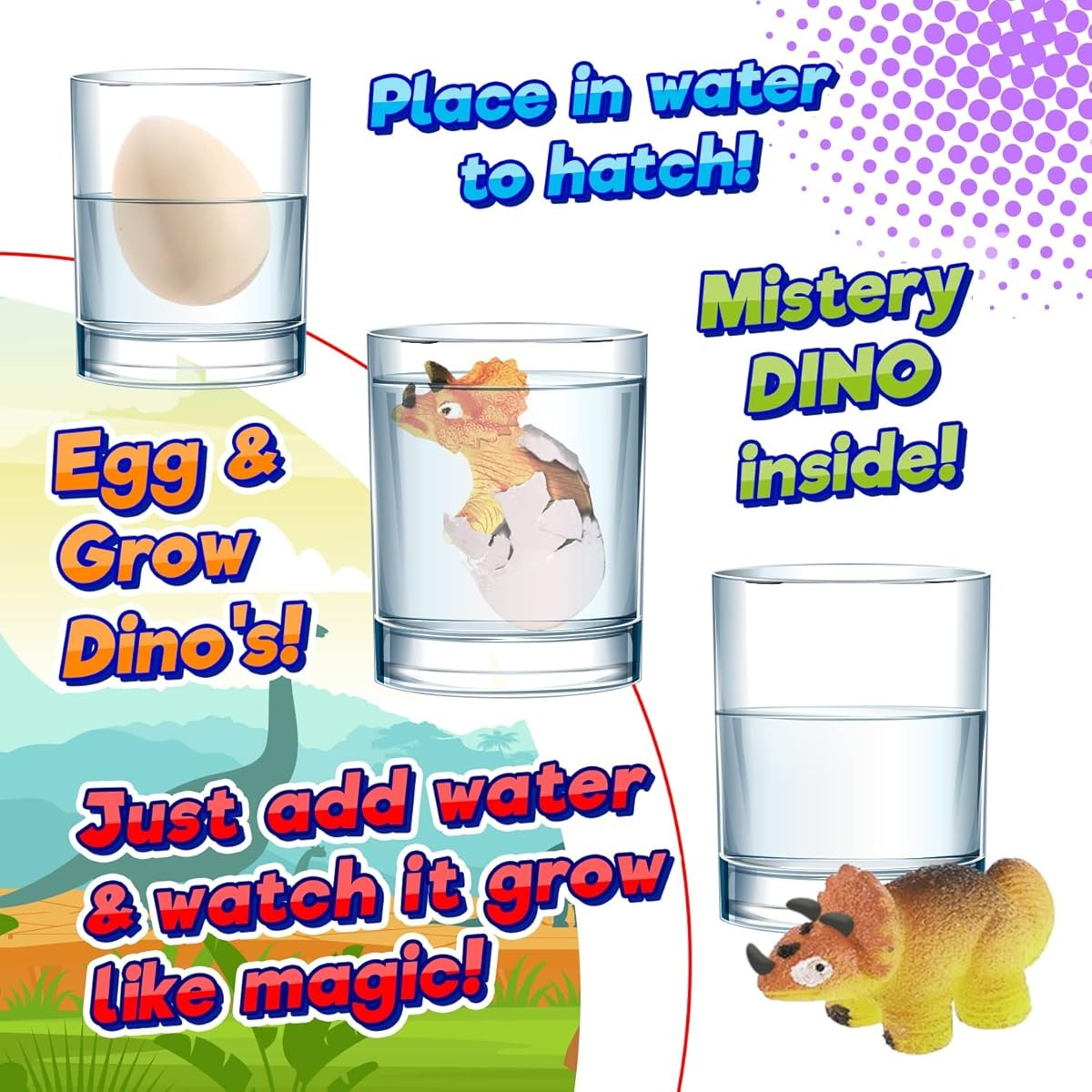 Huevo Dinosaurio Que Crece Sorpresa Dino World Sumergible Tx
