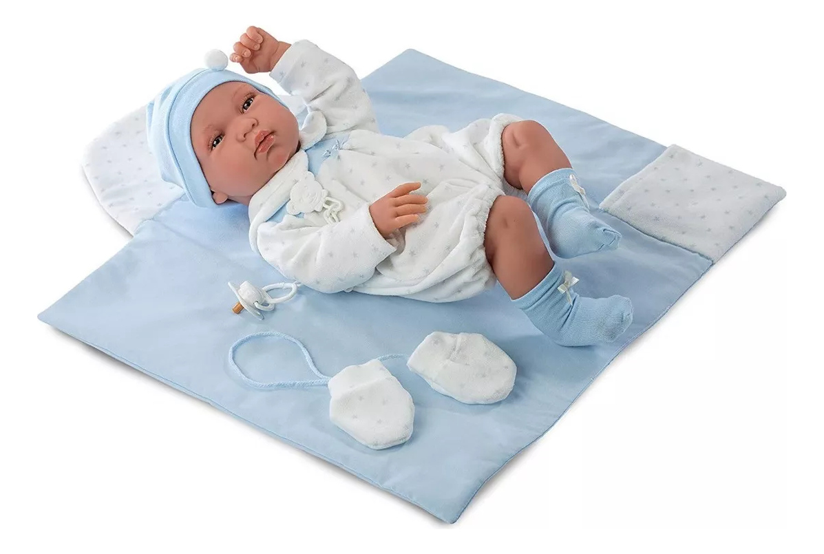 Bebe Reborn Llorens Realista Lloron Ropa + Accesorios Trex