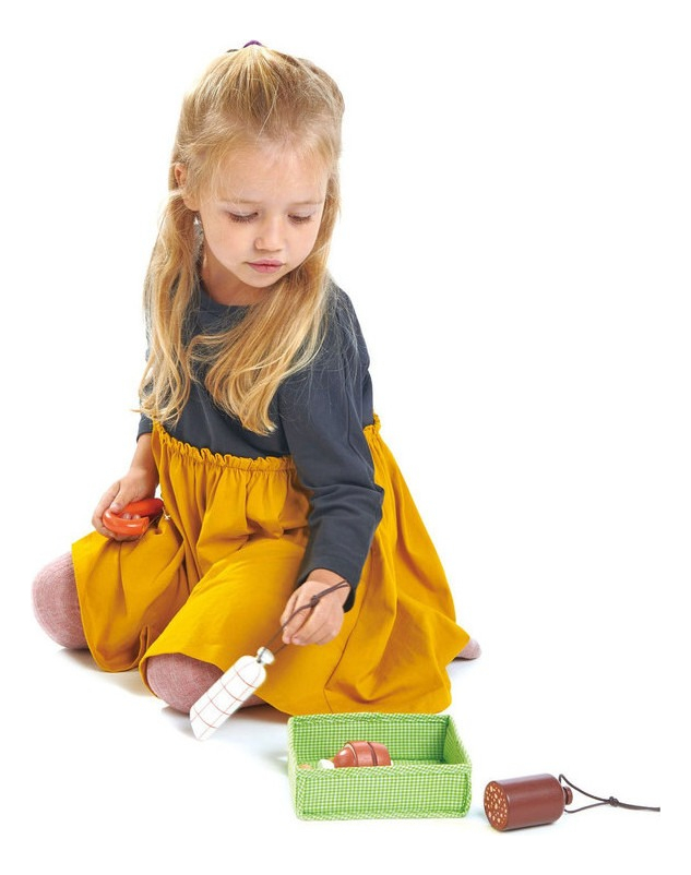 Tender Leaf Toys Caja Fiambrería Juguete Madera Supermercado