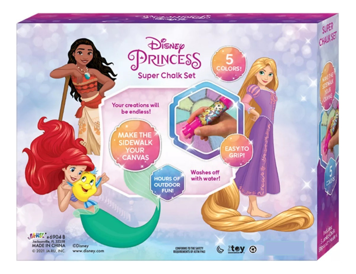 Tizas Jaru X5 Colores Infantil Personajes Disney Y Marvel Tx