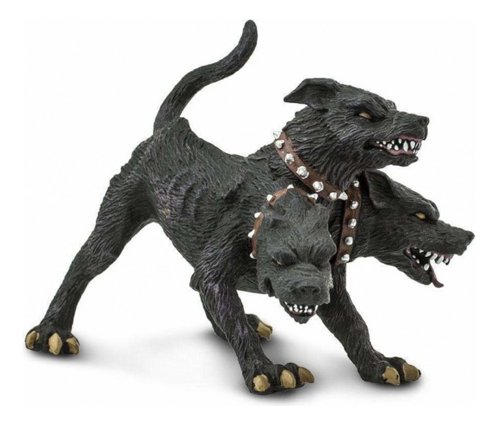 Cerberus Mítico Safari Muñeco Colección Escala Niño Trex