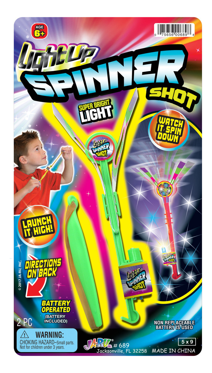 Spinner Luminoso Juego Giro Lanzamiento Luz Ja Ru Trex